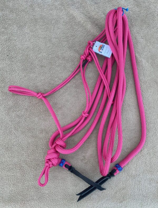 Sunset Halters Knotenhalfter FUCHSIA mit Mecate