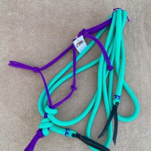 Sunset Halters Knotenhalfter VIOLETT mit Mecate