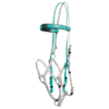 Zilco Deluxe Endurance Set - Türkis/Weiss (Arab/Cob)