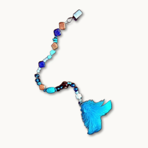 Mähnen-Federclip Türkis-Blau | Handgemacht & einzigartig