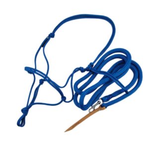 Free Spirit Knotenhalfter-Set in Kobalt – Größe Cob