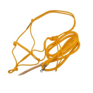 Free Spirit Knotenhalfter-Set in Ocker – Größe Warmblut