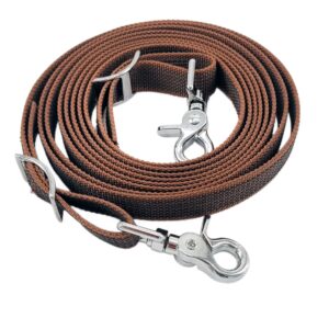 Free Spirit Grip-Zügel Vollblut und Warmblut in Braun