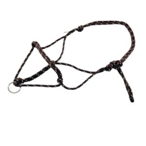 Free Spirit Longierknotenhalfter Shetty in Braun-Weiss-Beige