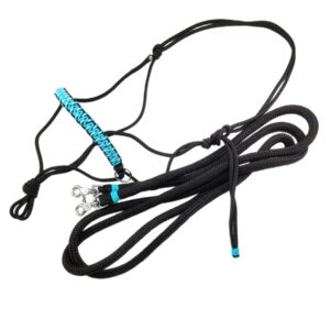 Free Spirit Reitknotenhalfter mit Zügel Warmblut in Schwarz