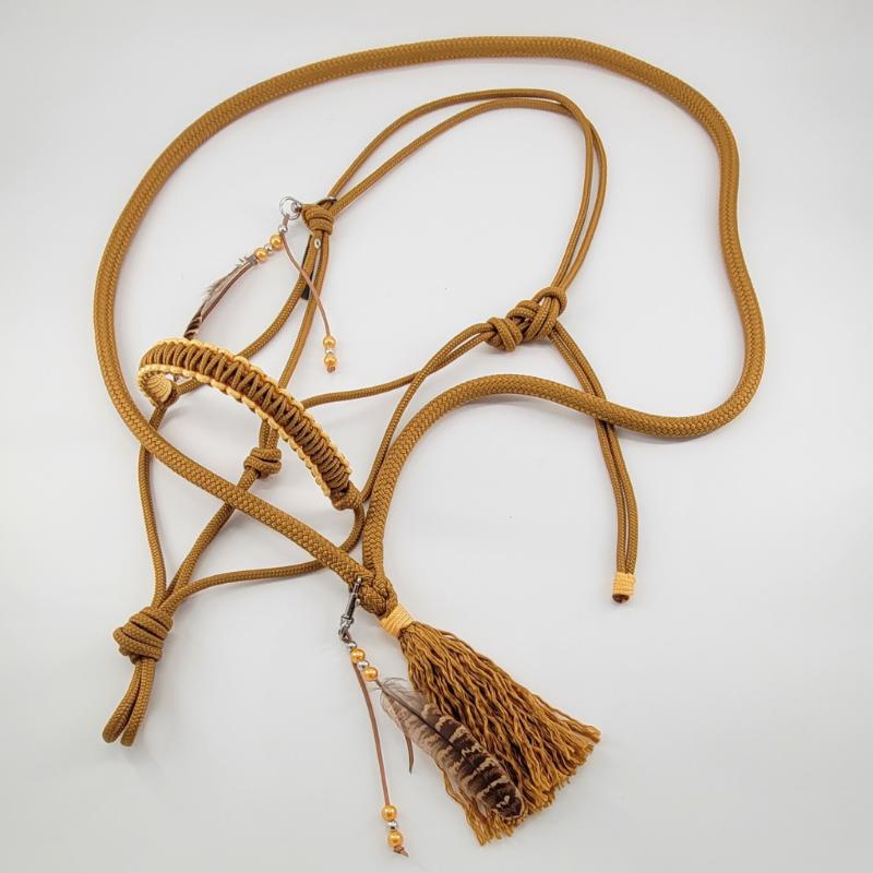 Free Spirit Knotenhalfter-Set Caramel in COB