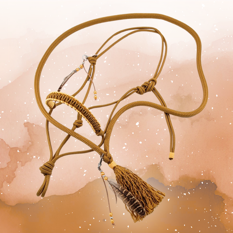 Free Spirit Knotenhalfter-Set Caramel in COB