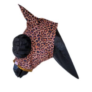 Buggez Bugeyes 90% UV Tough Mesh – 100% UV Lycra-Ohren Leopard Grosses Warmblut